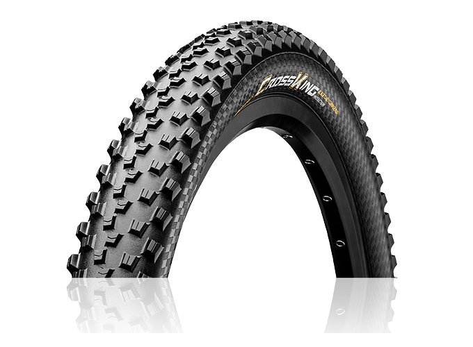 Pneu VTT 27,5x2,30 Tubeless Continental Cross King Protection noir TS -  Roue et pneu vélo sur La Bécanerie