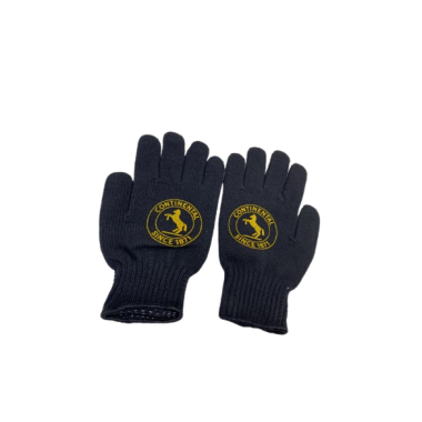 Continental black gloves